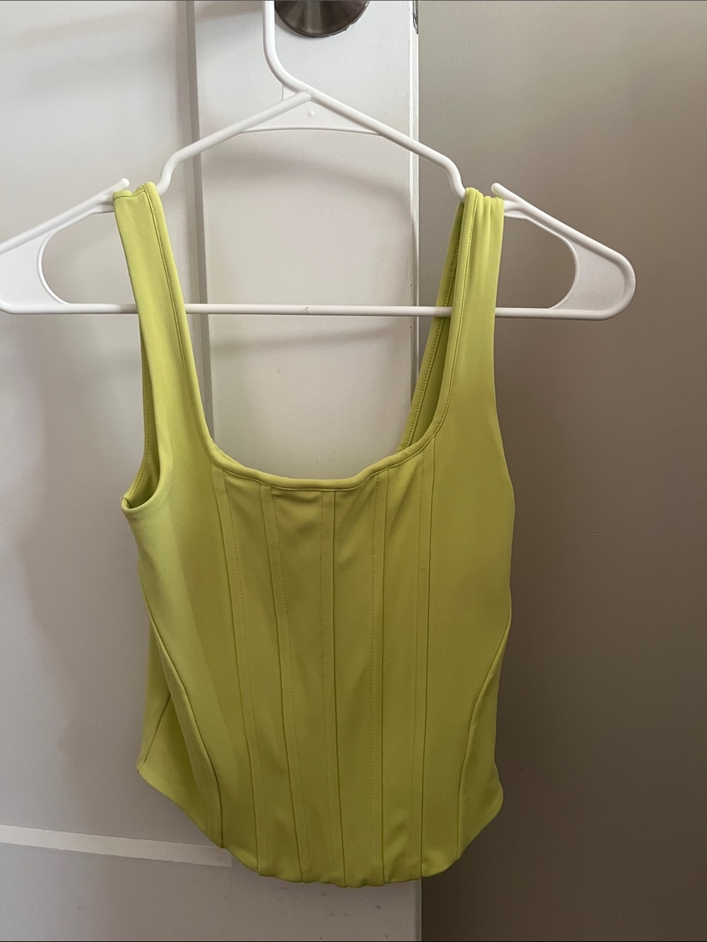 Express Lime Green Corset Top